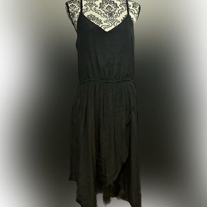 Black braided strap dress- side pockets